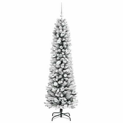 Umělý Vánoční Stromeček Bílá 180 Cm Pvc, Kov A Plast