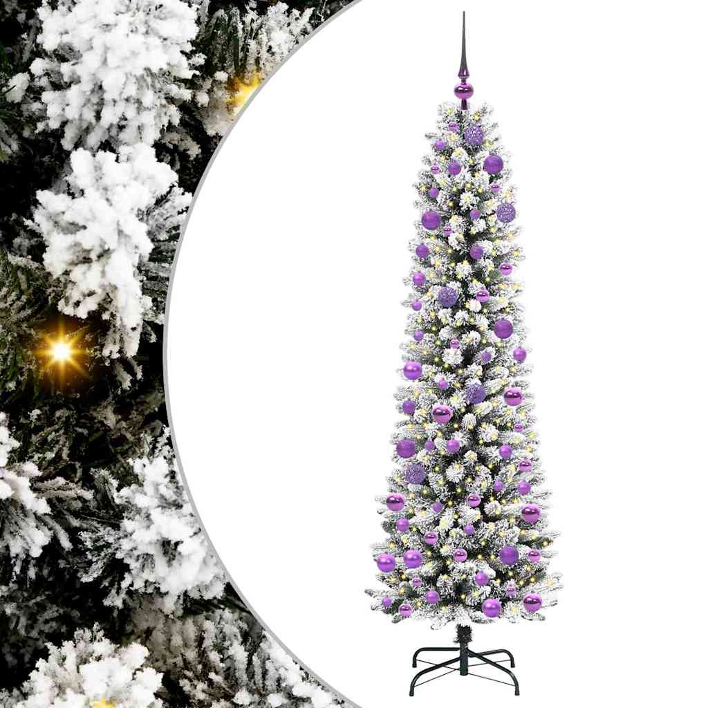 Umělý Vánoční Stromeček Bílá 180 Cm Pvc, Kov A Plast