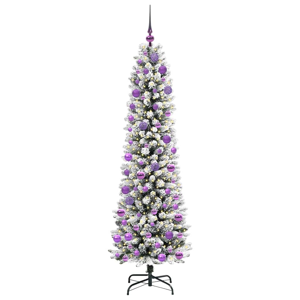 Umělý Vánoční Stromeček Bílá 180 Cm Pvc, Kov A Plast