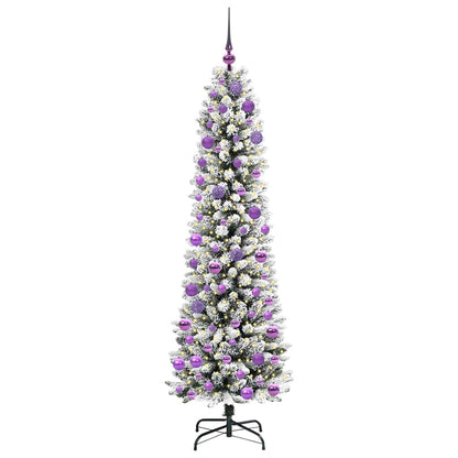 Umělý Vánoční Stromeček Bílá 180 Cm Pvc, Kov A Plast