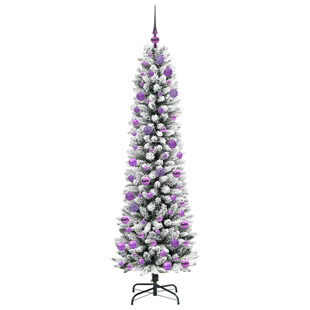 Umělý Vánoční Stromeček Bílá 180 Cm Pvc, Kov A Plast
