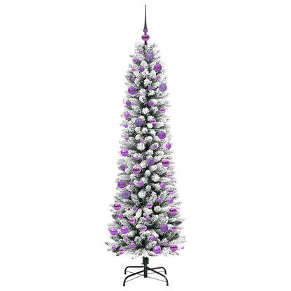 Umělý Vánoční Stromeček Bílá 180 Cm Pvc, Kov A Plast