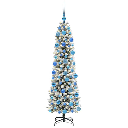Umělý Vánoční Stromeček Bílá 180 Cm Pvc, Kov A Plast