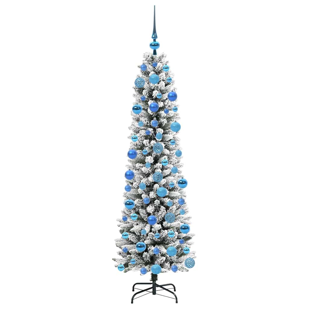 Umělý Vánoční Stromeček Bílá 180 Cm Pvc, Kov A Plast