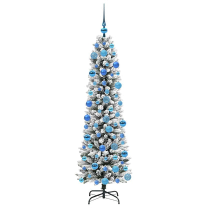 Umělý Vánoční Stromeček Bílá 180 Cm Pvc, Kov A Plast