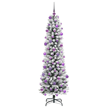 Umělý Vánoční Stromeček Bílá 210 Cm Pvc, Kov A Plast