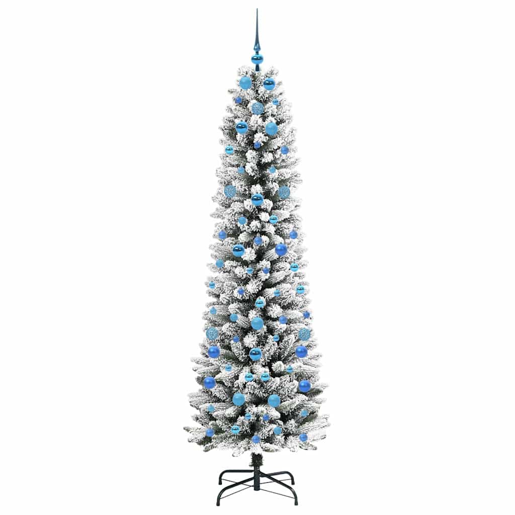 Umělý Vánoční Stromeček Bílá 210 Cm Pvc, Kov A Plast