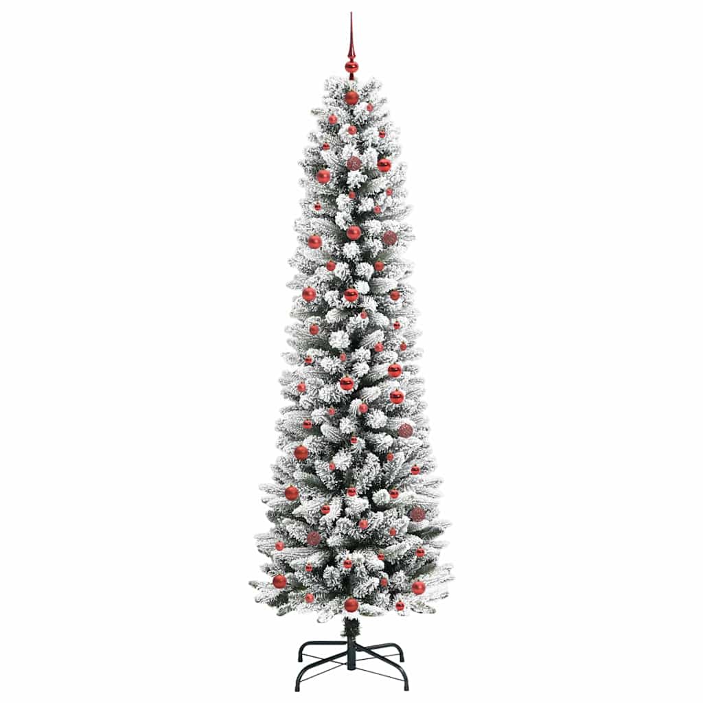Umělý Vánoční Stromeček Bílá 240 Cm Pvc, Kov A Plast
