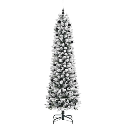 Umělý Vánoční Stromeček Bílá 240 Cm Pvc, Kov A Plast