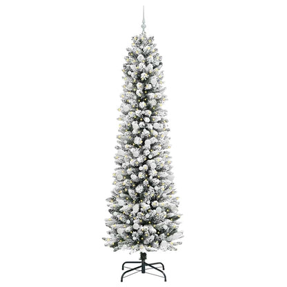 Umělý Vánoční Stromeček Bílá 240 Cm Pvc, Kov A Plast