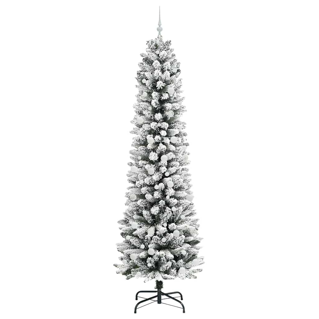 Umělý Vánoční Stromeček Bílá 240 Cm Pvc, Kov A Plast