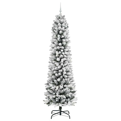Umělý Vánoční Stromeček Bílá 240 Cm Pvc, Kov A Plast