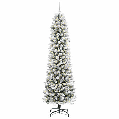 Umělý Vánoční Stromeček Bílá 240 Cm Pvc, Kov A Plast