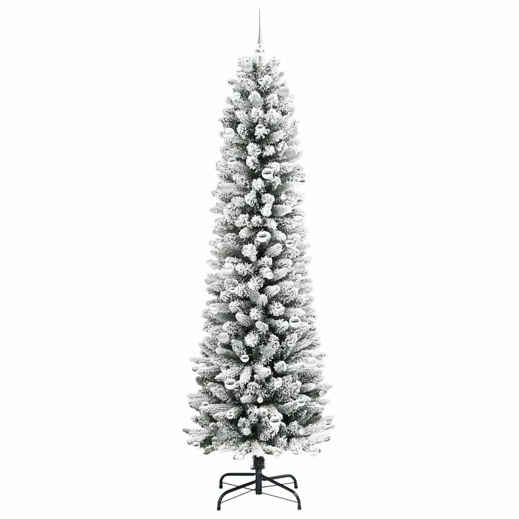 Umělý Vánoční Stromeček Bílá 240 Cm Pvc, Kov A Plast