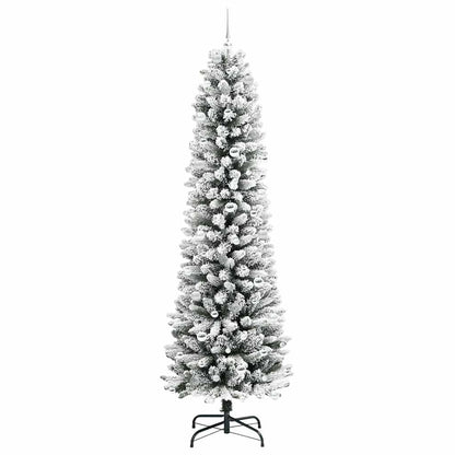 Umělý Vánoční Stromeček Bílá 240 Cm Pvc, Kov A Plast