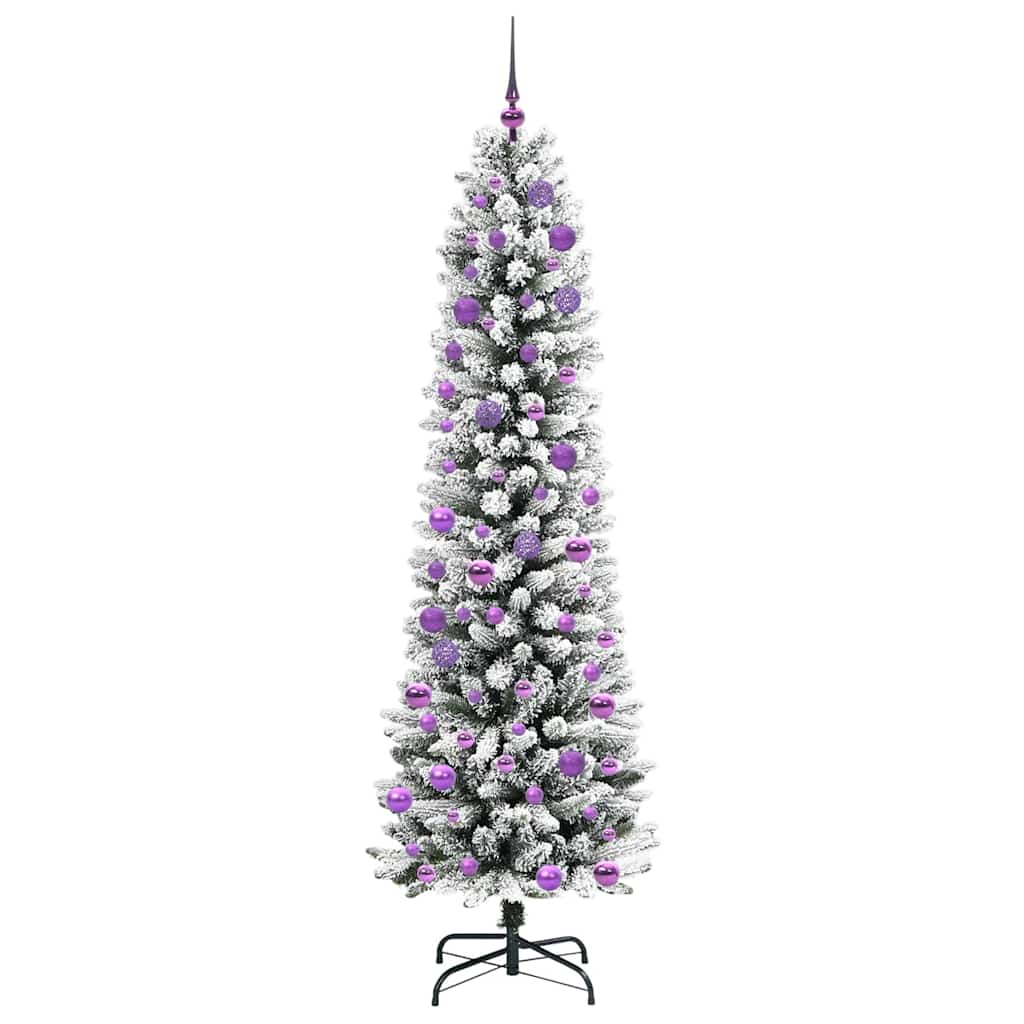 Umělý Vánoční Stromeček Bílá 240 Cm Pvc, Kov A Plast