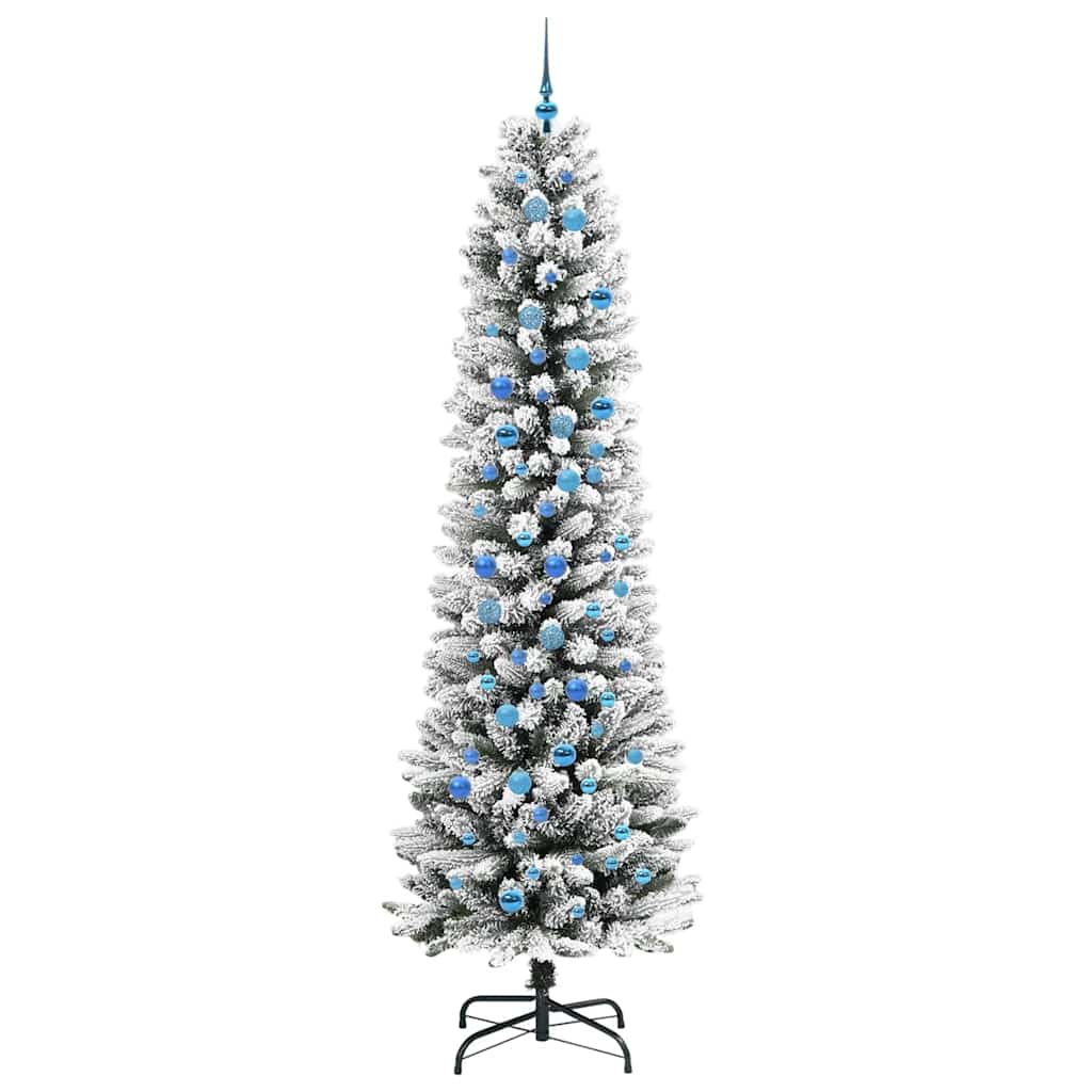 Umělý Vánoční Stromeček Bílá 240 Cm Pvc, Kov A Plast