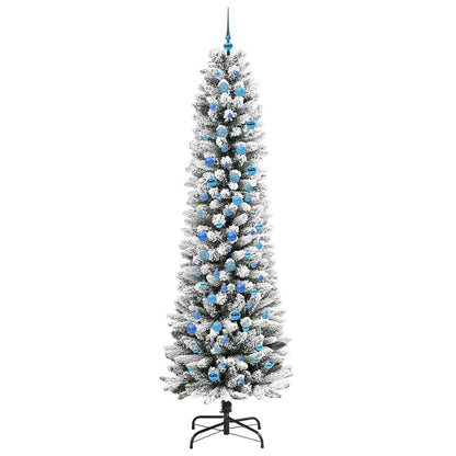 Umělý Vánoční Stromeček Bílá 240 Cm Pvc, Kov A Plast