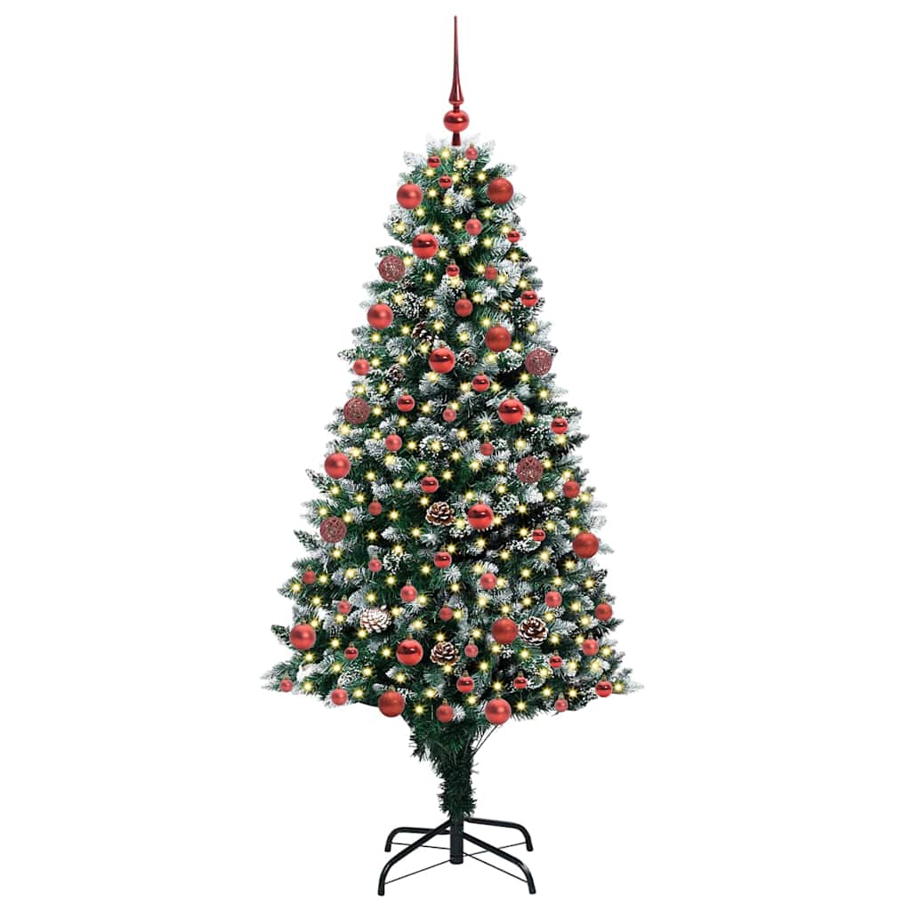 Umělý Vánoční Stromeček Zelená 180 Cm Pvc, Ocel A Plast