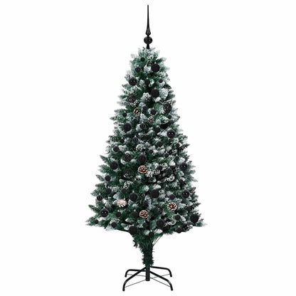 Umělý Vánoční Stromeček Zelená 180 Cm Pvc, Ocel A Plast