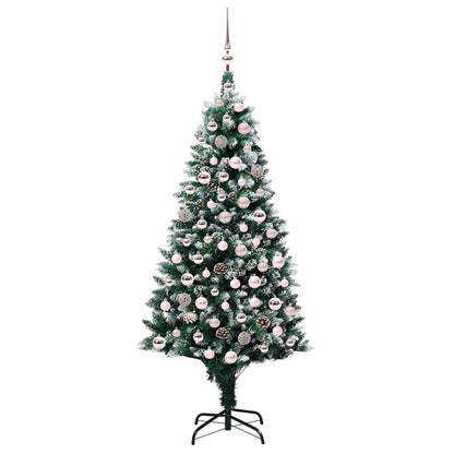 Umělý Vánoční Stromeček Zelená 180 Cm Pvc, Ocel A Plast