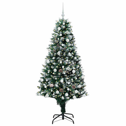 Umělý Vánoční Stromeček Zelená 180 Cm Pvc, Ocel A Plast