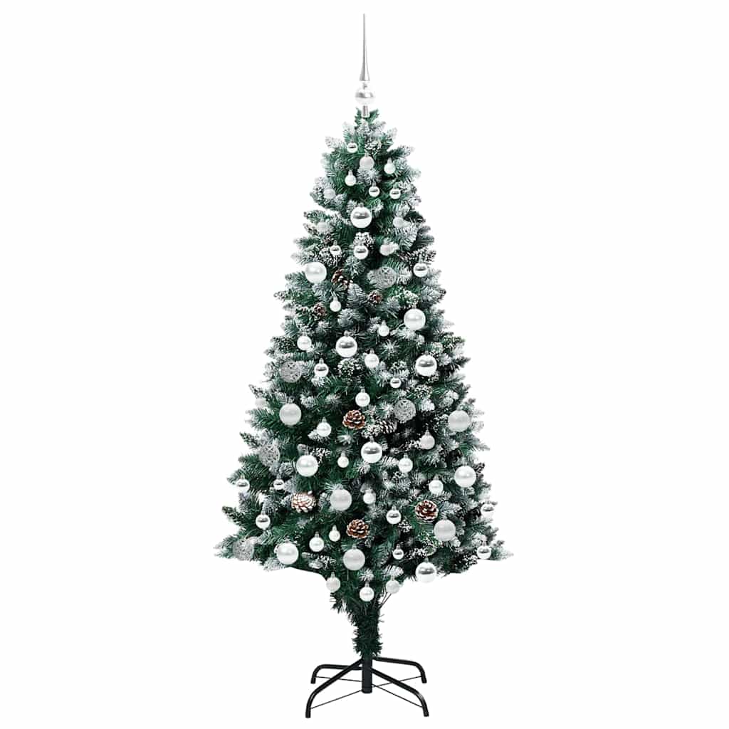 Umělý Vánoční Stromeček Zelená 180 Cm Pvc, Ocel A Plast