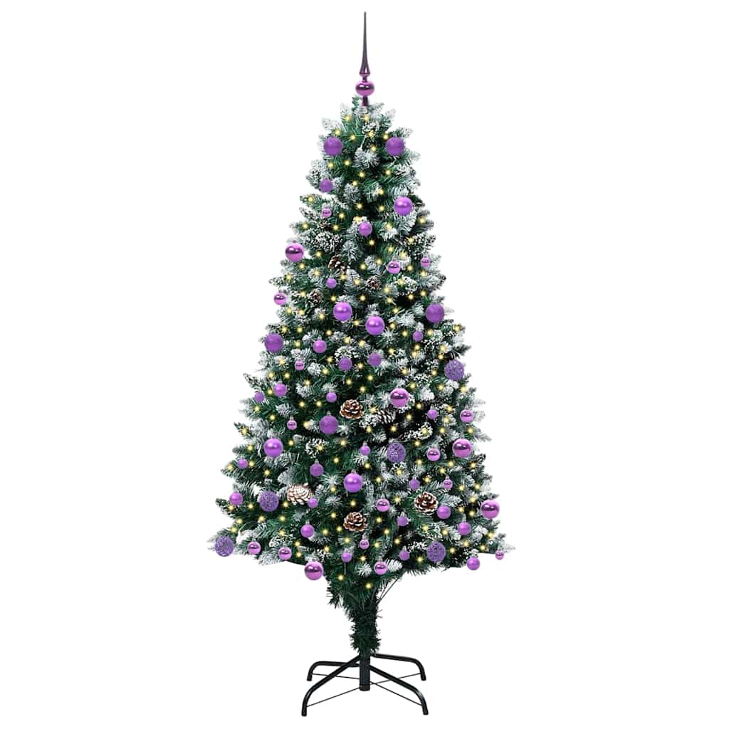 Umělý Vánoční Stromeček Zelená 180 Cm Pvc, Ocel A Plast