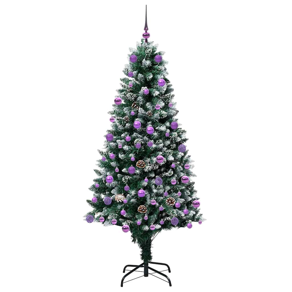 Umělý Vánoční Stromeček Zelená 180 Cm Pvc, Ocel A Plast