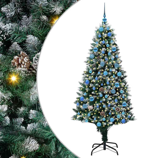 Umělý Vánoční Stromeček Zelená 180 Cm Pvc, Ocel A Plast