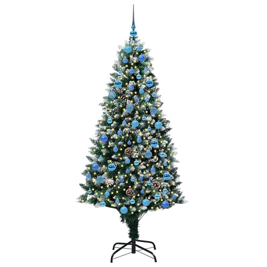 Umělý Vánoční Stromeček Zelená 180 Cm Pvc, Ocel A Plast