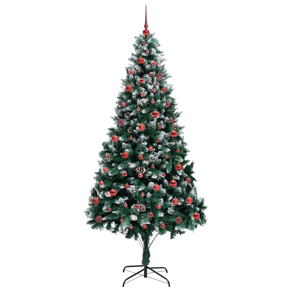 Umělý Vánoční Stromeček Zelená 210 Cm Pvc, Ocel A Plast