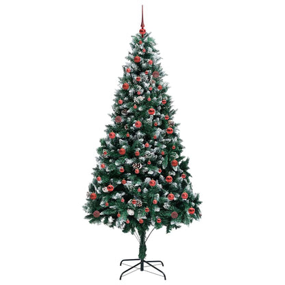 Umělý Vánoční Stromeček Zelená 210 Cm Pvc, Ocel A Plast
