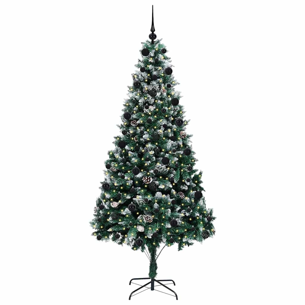Umělý Vánoční Stromeček Zelená 210 Cm Pvc, Ocel A Plast