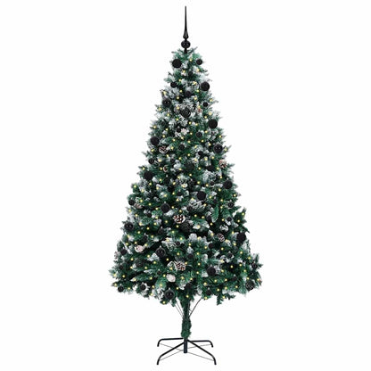 Umělý Vánoční Stromeček Zelená 210 Cm Pvc, Ocel A Plast