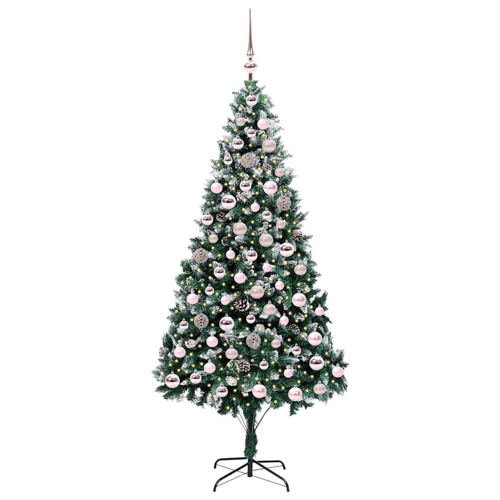 Umělý Vánoční Stromeček Zelená 210 Cm Pvc, Ocel A Plast