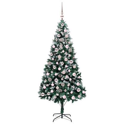 Umělý Vánoční Stromeček Zelená 210 Cm Pvc, Ocel A Plast