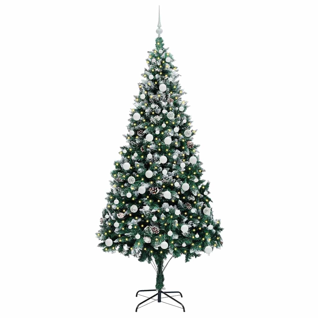 Umělý Vánoční Stromeček Zelená 210 Cm Pvc, Ocel A Plast