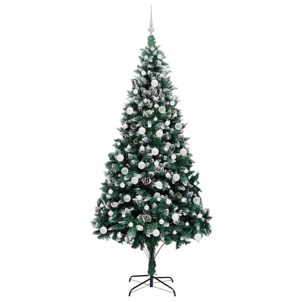 Umělý Vánoční Stromeček Zelená 210 Cm Pvc, Ocel A Plast
