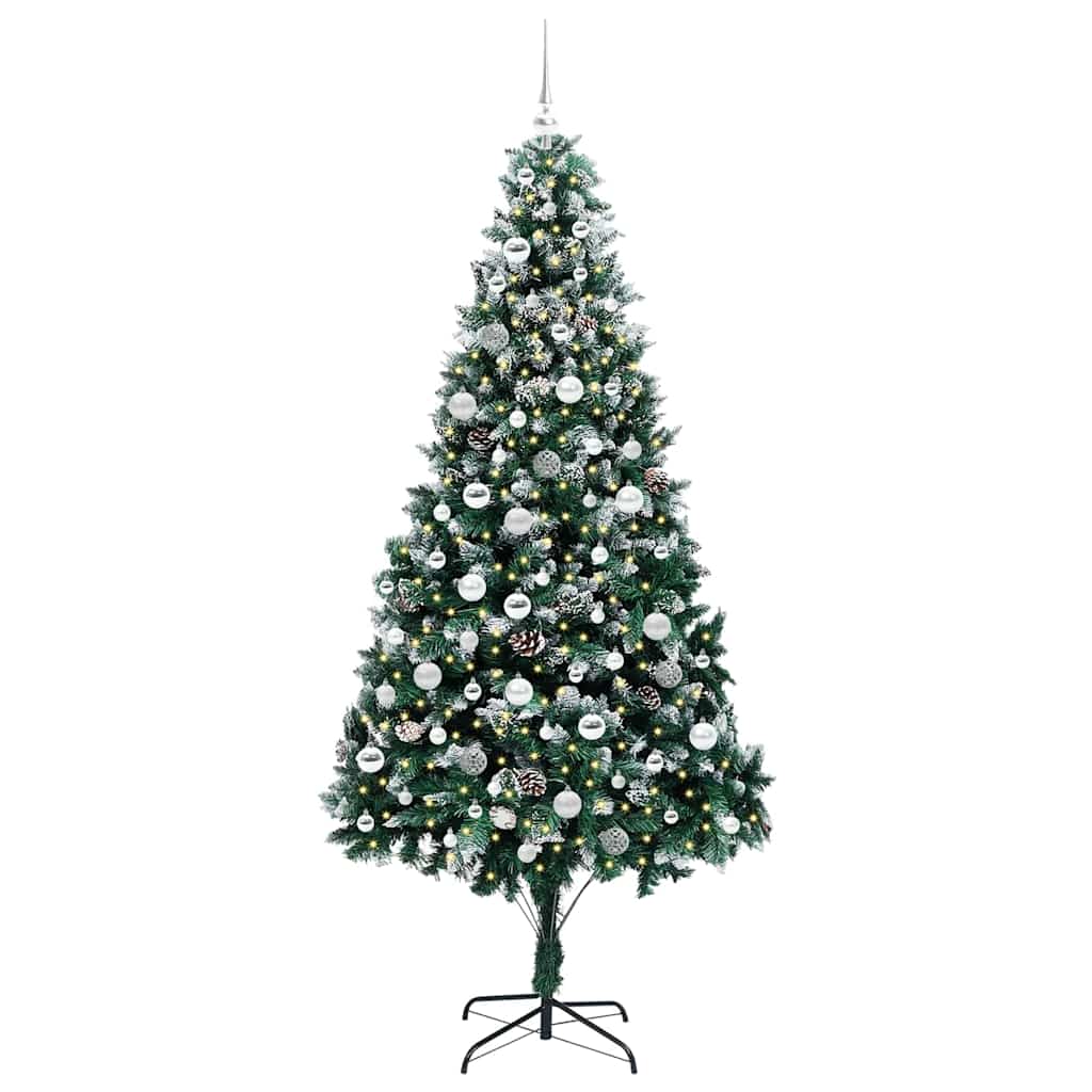 Umělý Vánoční Stromeček Zelená 210 Cm Pvc, Ocel A Plast