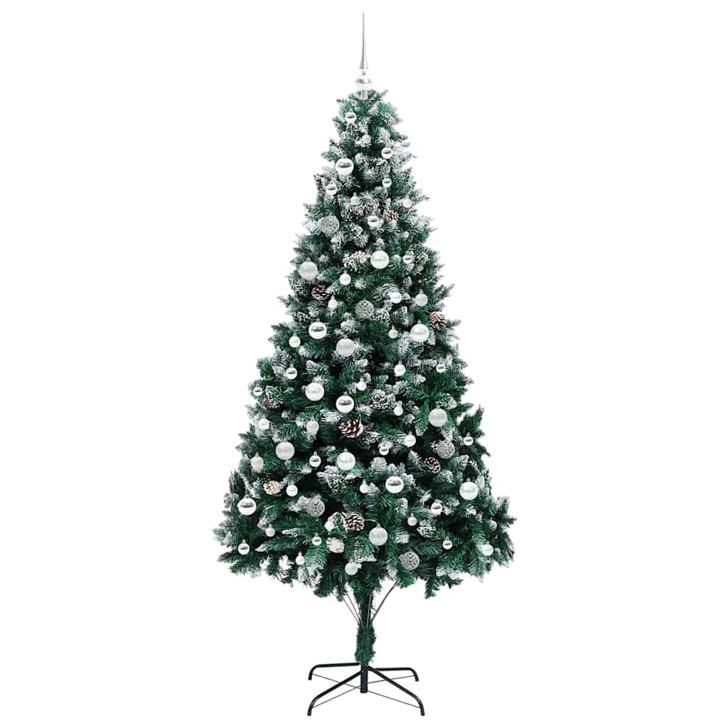 Umělý Vánoční Stromeček Zelená 210 Cm Pvc, Ocel A Plast