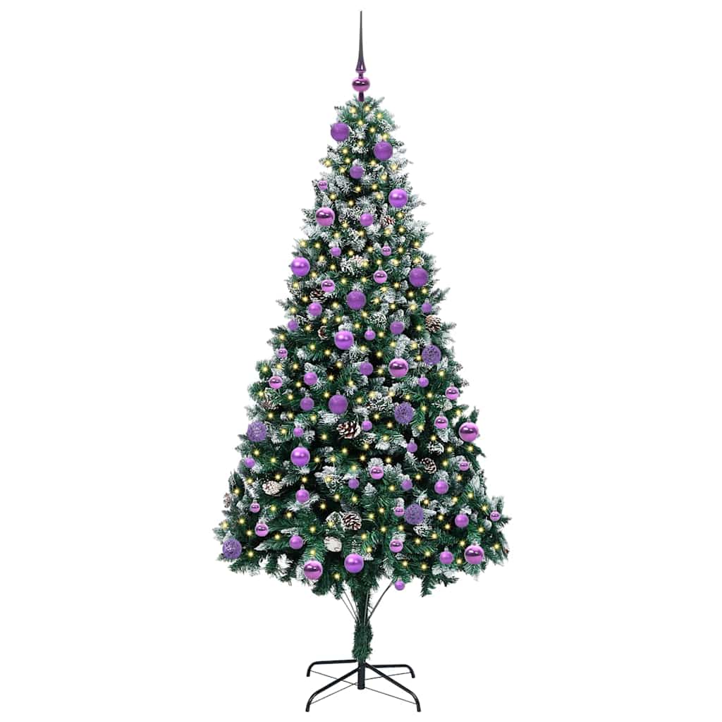 Umělý Vánoční Stromeček Zelená 210 Cm Pvc, Ocel A Plast