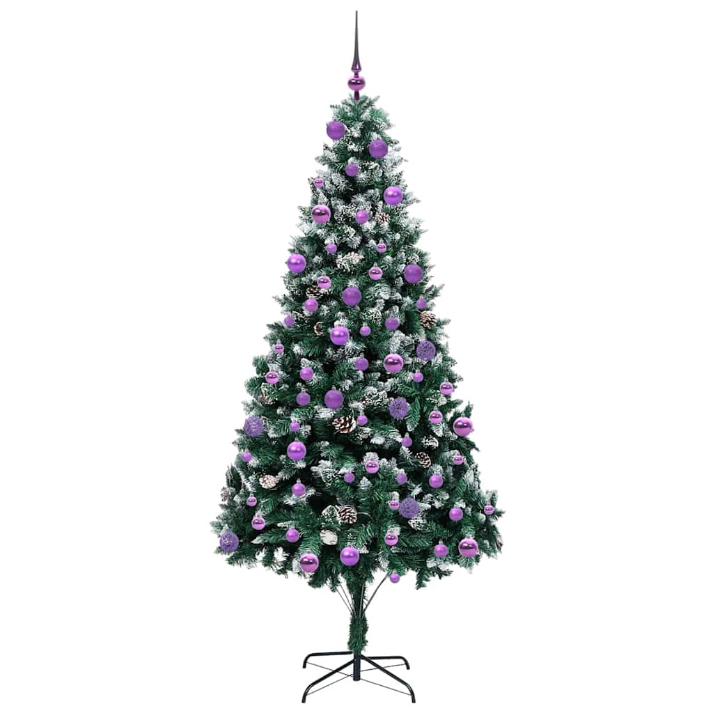 Umělý Vánoční Stromeček Zelená 210 Cm Pvc, Ocel A Plast