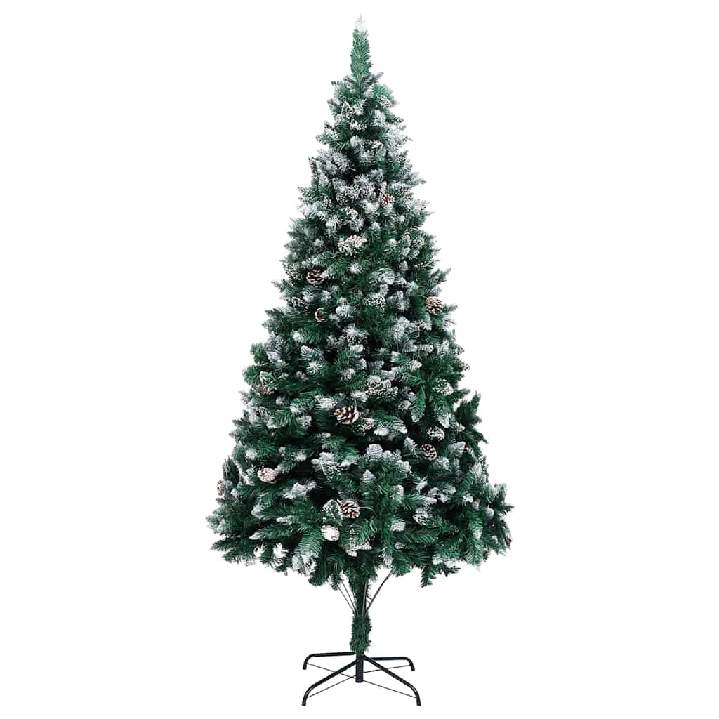 Umělý Vánoční Stromeček Zelená 210 Cm Pvc, Ocel A Plast