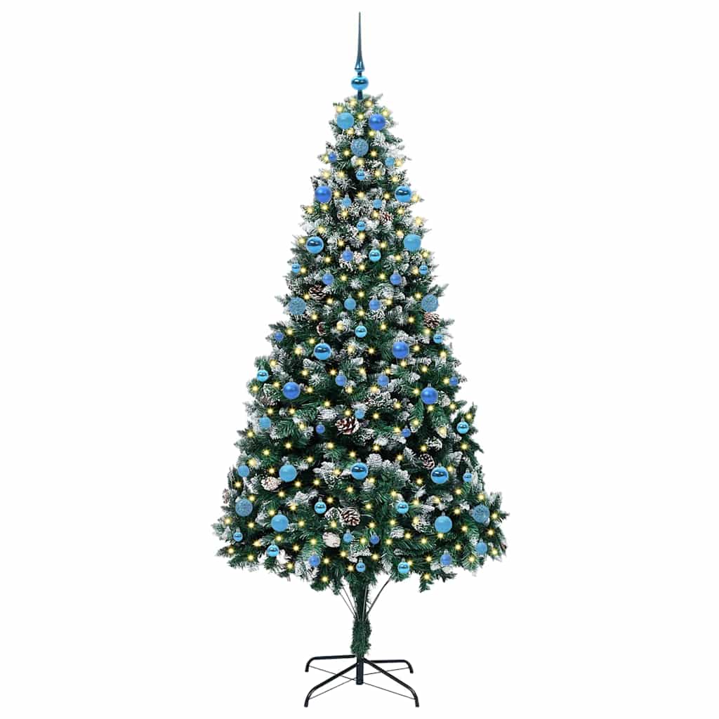 Umělý Vánoční Stromeček Zelená 210 Cm Pvc, Ocel A Plast