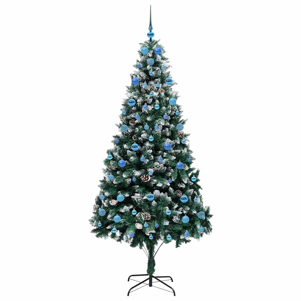 Umělý Vánoční Stromeček Zelená 210 Cm Pvc, Ocel A Plast