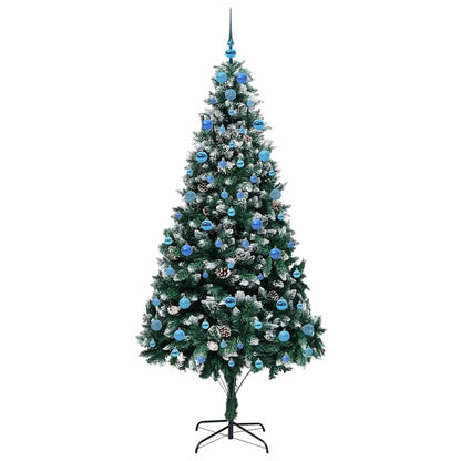 Umělý Vánoční Stromeček Zelená 210 Cm Pvc, Ocel A Plast