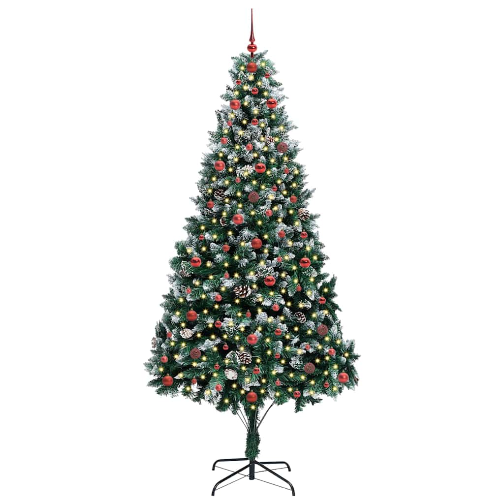Umělý Vánoční Stromeček Zelená 240 Cm Pvc, Ocel A Plast
