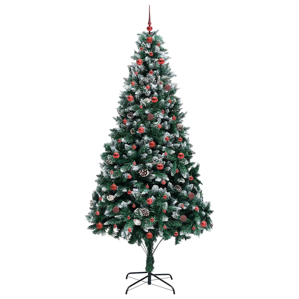 Umělý Vánoční Stromeček Zelená 240 Cm Pvc, Ocel A Plast