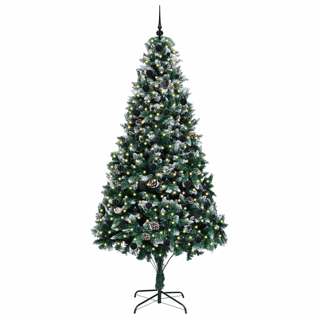 Umělý Vánoční Stromeček Zelená 240 Cm Pvc, Ocel A Plast